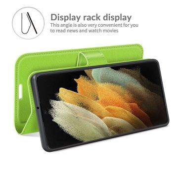 LN Flip Wallet Samsung Galaxy S22 Ultra 5G green