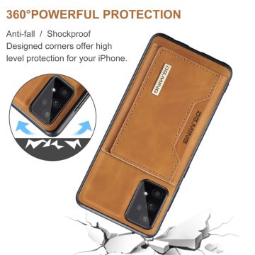 DG. MING suojakuori + lompakko Galaxy A53 5G brown