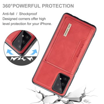 DG. MING suojakuori + lompakko Galaxy A53 5G red