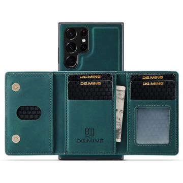 DG. MING suojakuori + lompakko Galaxy S22 Ultra 5G green