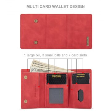 DG. MING suojakuori + lompakko Galaxy S22+ 5G red