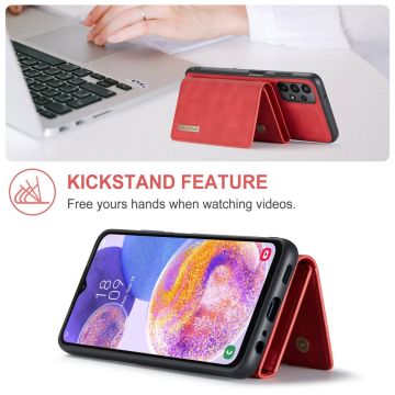DG. MING suojakuori + lompakko Galaxy A23 5G red