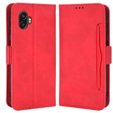 LN 5card Flip Wallet Galaxy XCover 6 Pro red