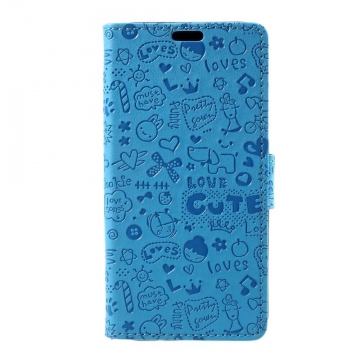 Luurinetti Galaxy J5 2017 graffitti kotelo blue