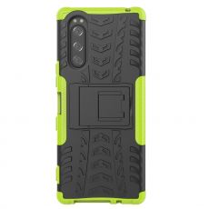 LN kuori tuella Sony Xperia 5 green