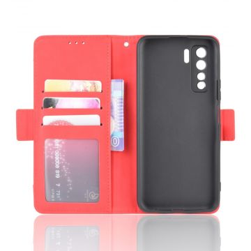 LN 5card Flip Wallet Huawei P40 Lite 5G Red