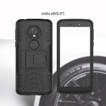 Luurinetti suojakuori tuella Moto E5 black