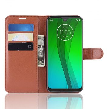 Luurinetti Flip Wallet Moto G7/G7 Plus brown