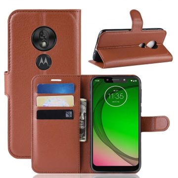 Luurinetti Flip Wallet Moto G7 Play brown