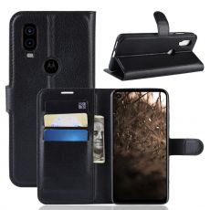 LN Flip Wallet Motorola One Vision Black