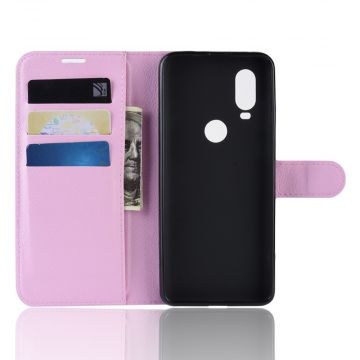 LN Flip Wallet Motorola One Vision Pink