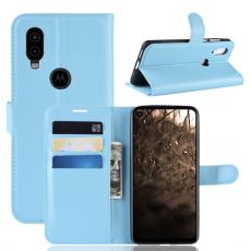 LN Flip Wallet Motorola One Vision Blue