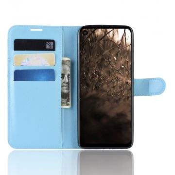 LN Flip Wallet Motorola One Vision Blue