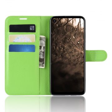 LN Flip Wallet Motorola One Vision Green