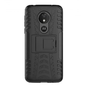LN suojakuori tuella Motorola Moto G7 Power Black