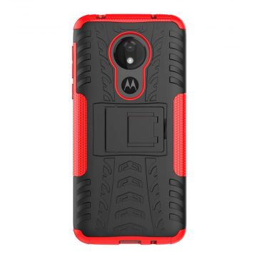 LN suojakuori tuella Motorola Moto G7 Power Red