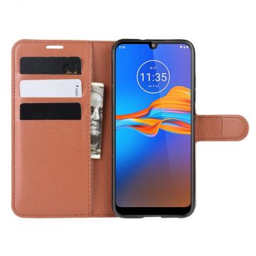 LN Flip Wallet Moto E6 Plus brown