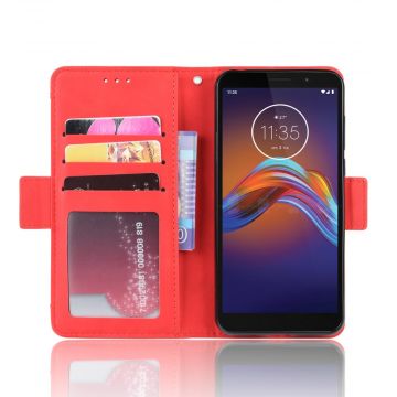 LN Flip Wallet 5card Moto E6 Play red