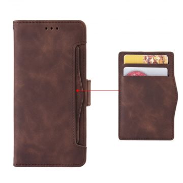 LN 5card Flip Wallet Moto G8 Brown