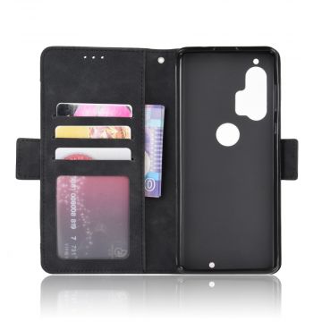 LN 5card Flip Wallet Motorola Edge+ Black