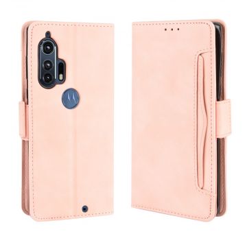 LN 5card Flip Wallet Motorola Edge+ Pink