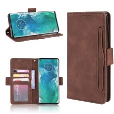 LN 5card Flip Wallet Motorola Edge+ Brown