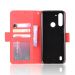 LN 5card Flip Wallet Moto G8 Power Lite Red