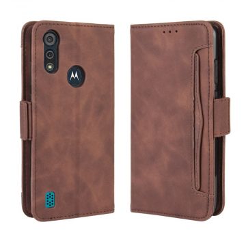 LN 5card Flip Wallet Moto E6s/E6i Brown