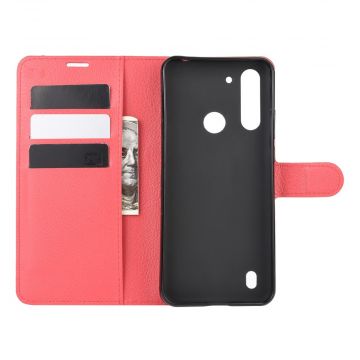 LN Flip Wallet Moto G8 Power Lite Red