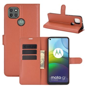 LN Flip Wallet Moto G9 Power Brown
