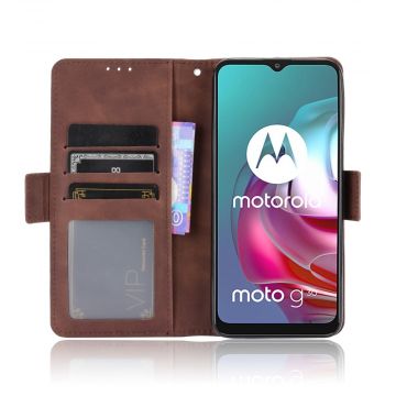 LN Flip Wallet 5card Moto G10/G30 brown