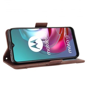 LN Flip Wallet 5card Moto G10/G30 brown