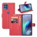 LN Flip Wallet Moto G100 red