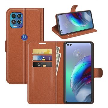 LN Flip Wallet Moto G100 brown