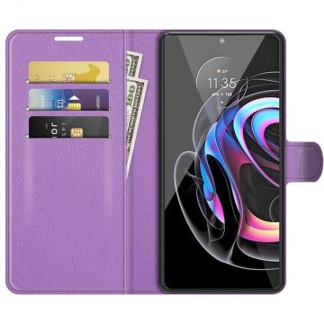 LN Flip Wallet Motorola Edge 20 Pro purple