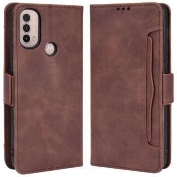 LN 5card Flip Wallet Moto E20/E40 brown