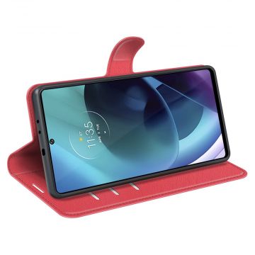 LN Flip Wallet Motorola Moto G71 5G red
