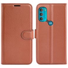 LN Flip Wallet Motorola Moto G71 5G brown