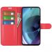 LN Flip Wallet Moto G51 5G red