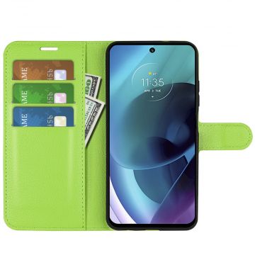LN Flip Wallet Moto G51 5G green
