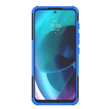 LN suojakuori tuella Motorola Moto G71 5G blue