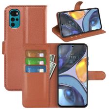 LN Flip Wallet Motorola Moto G22 brown