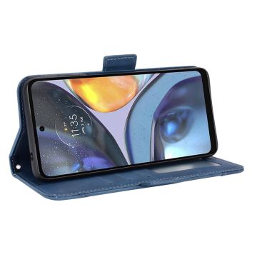 LN 5card Flip Wallet Motorola Moto G22/E32s blue