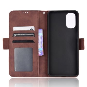 LN 5card Flip Wallet Motorola Moto G22/E32s brown
