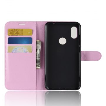 Luurinetti Flip Wallet Redmi Note 6 Pro pink