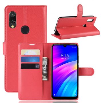 Luurinetti Flip Wallet Xiaomi Redmi 7 Red