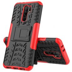 LN kuori tuella Xiaomi Redmi 9 Red