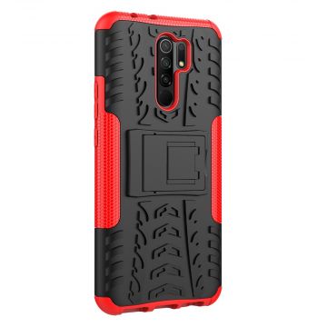 LN kuori tuella Xiaomi Redmi 9 Red