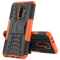 LN kuori tuella Xiaomi Redmi 9 Orange