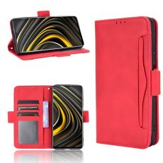 LN 5card Flip Wallet Poco M3 Red